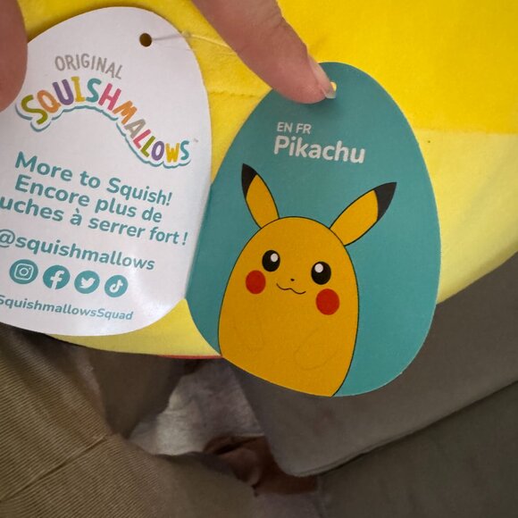 Squishmallows Pokemon 28" Pikachu‎ Stuffed Animal Plush Toy NEW WITH TAG XL - Picture 9 of 13